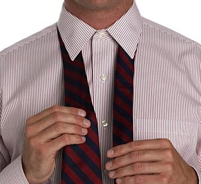 Как завязать галстук: Четверной (простой) узел (Four-in-hand) - «Новости Моды»